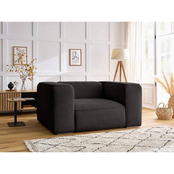 Čierne kreslo Zephyr – Bobochic Paris-image-1