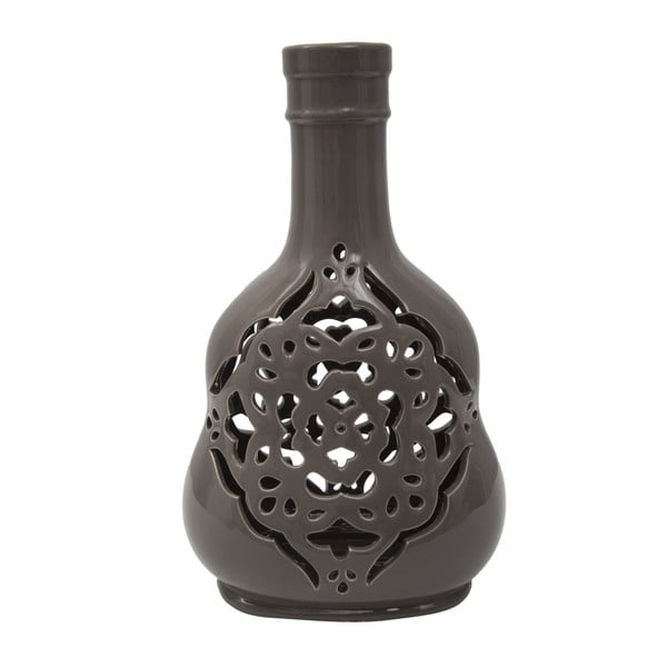 Sivá porcelánová váza Mauro Ferretti Carving
