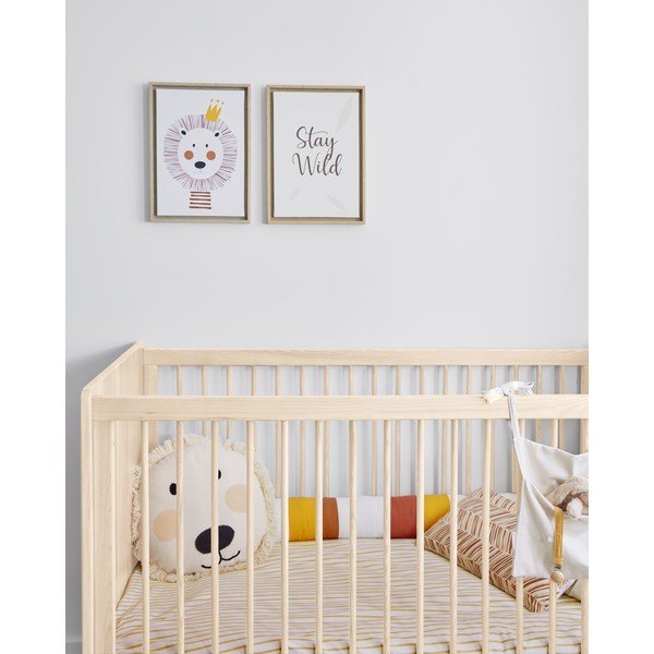 Béžová bavlnená obliečka na detský vankúš Kave Home Uriana, ø 45 cm-image-2