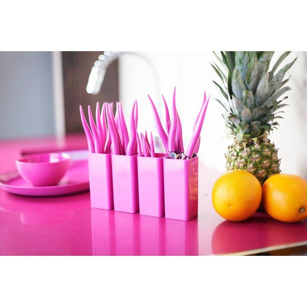 Príborová sada Tullio fialová, 24 ks-image-1