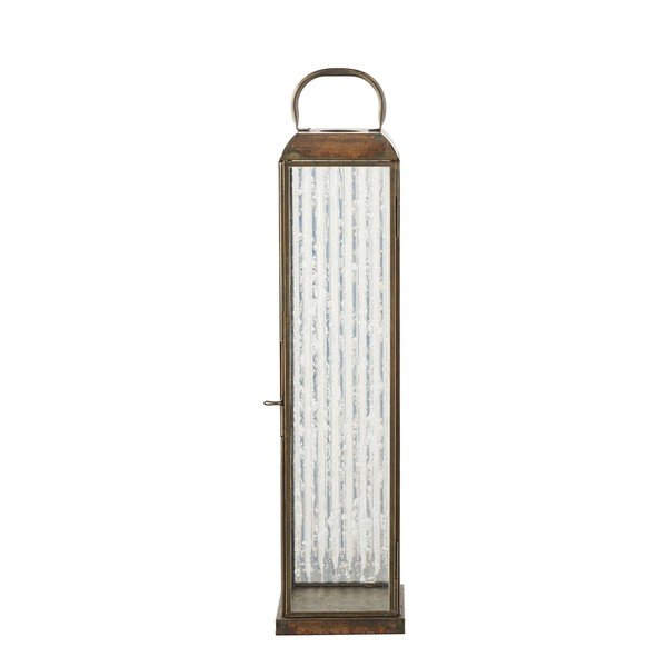 Kovový/sklenený lampáš (výška  49 cm) Herslev – House Nordic-image-4