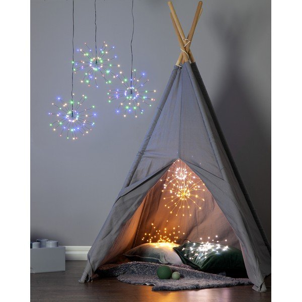 Závesná svietiaca LED dekorácia Star Trading Hanging Firework Light Rainbow, ø 26 cm-image-1