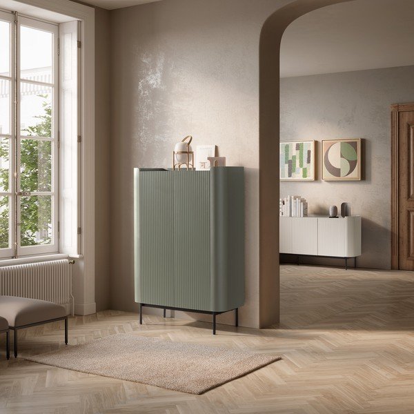 Zelená skrinka 100x140x40 cm Willa – MOME-image-1