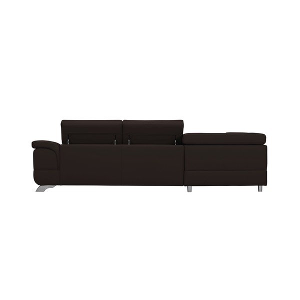 Tmavohnedá rozkladacia rohová pohovka Windsor & Co Sofas Gamma, ľavý roh-image-2