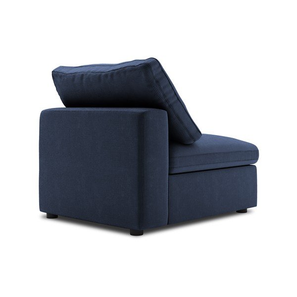 Tmavomodrá prostredná časť modulárnej menčestrovej pohovky Windsor & Co Sofas Galaxy-image-3