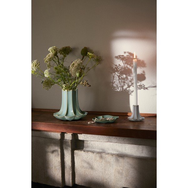 Svetlozelená keramická váza (výška  20,5 cm) Kantarel – Kähler Design-image-4