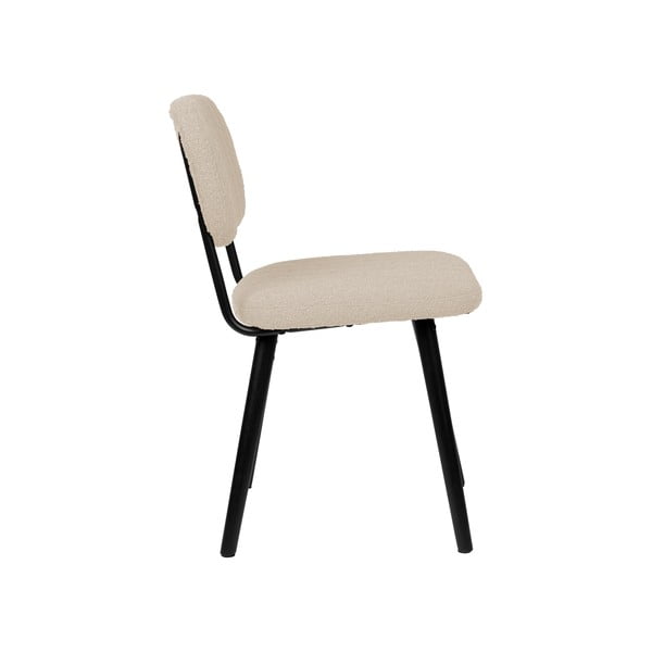 Krémová jedálenská stolička Jake – White Label-image-3