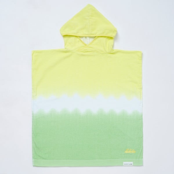 Žlto-zelená bavlnená detská osuška 70x70 cm Terry - Sunnylife