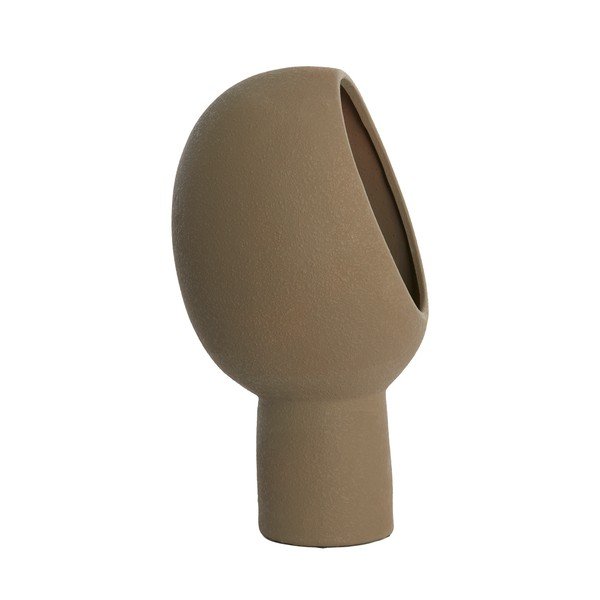 Tmavohnedá stolová lampa s keramickým tienidlom (výška 46 cm) Monk – Light & Living-image-3