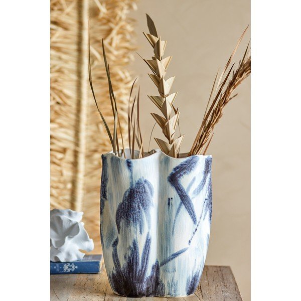 Čierno-biela váza z kameniny (výška 37 cm) Elira – Bloomingville-image-1