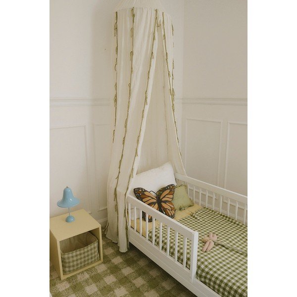 Zelený prateľný/ručne tkaný bavlnený detský koberec 90x120 cm Vichy – Lorena Canals-image-3