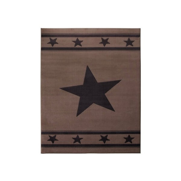 Detský hnedý koberec Hanse Home Star, 140 × 200 cm