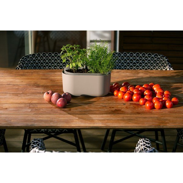 Béžový samozavlažovací kvetináč Plastia Tolita-image-2