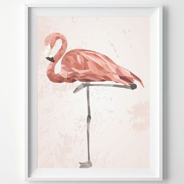 Plagát Pink Flamingo, A3