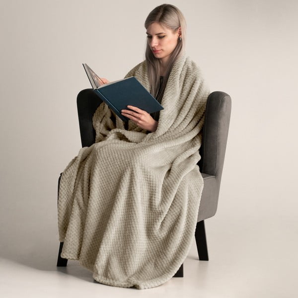 Svetlohnedá deka z mikrovlákna DecoKing Henry, 150 x 200 cm-image-1