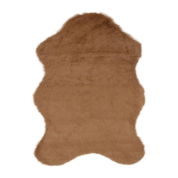 Hnedý koberec z umelej kožušiny Tavsantuyu Brown, 80 × 105 cm