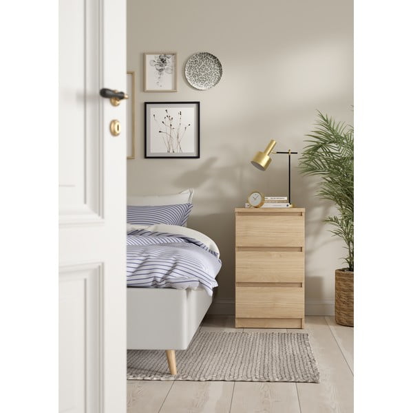 Komoda v dekore duba v prírodnej farbe 40x70x50 cm Naia – Tvilum-image-1