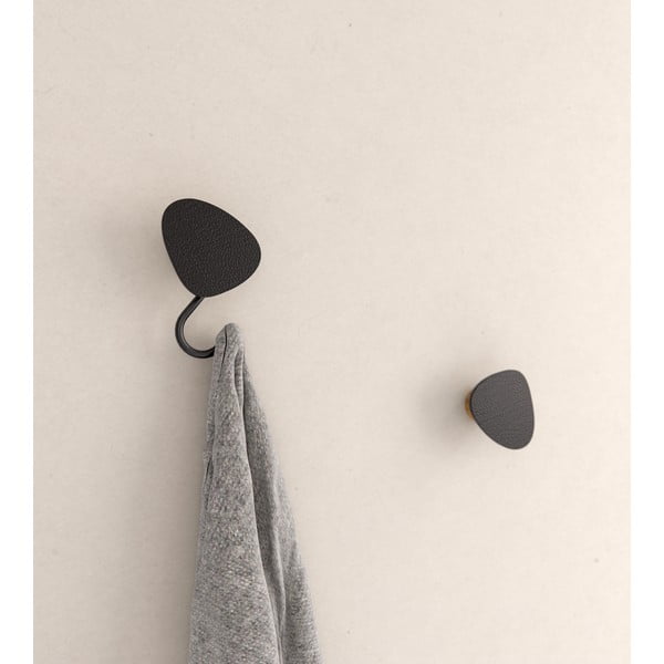 Čierny nástenný oceľový háčik Dot S Bull – LIND DNA-image-2