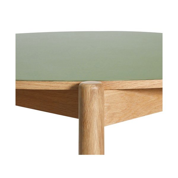 Okrúhly jedálenský stôl z dubového dreva ø 115 cm Oblique – Hübsch-image-3