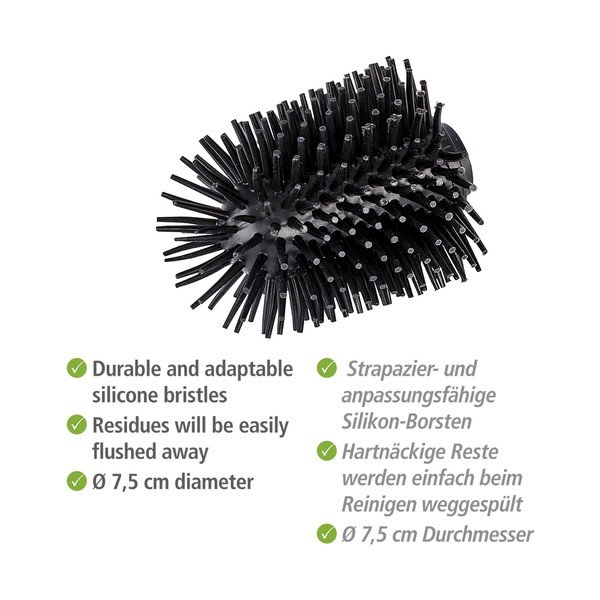 Náhradná silikónová hlavica WC kefy Wenko, ø 7,5 cm-image-3