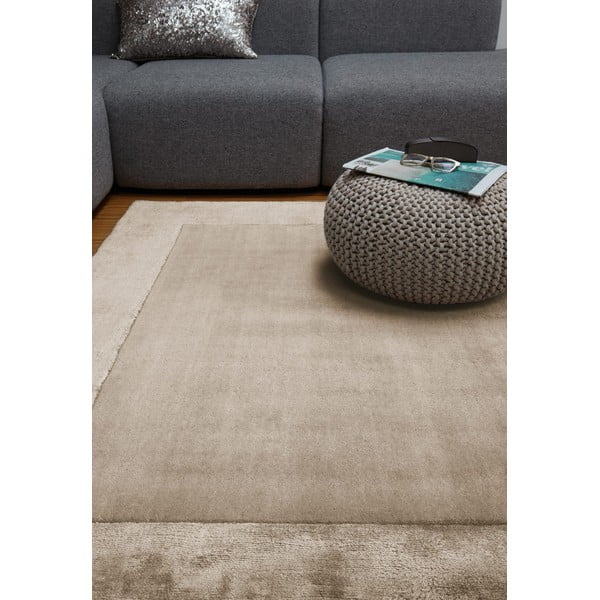 Svetlohnedý ručne tkaný koberec s prímesou vlny 160x230 cm Ascot – Asiatic Carpets-image-1