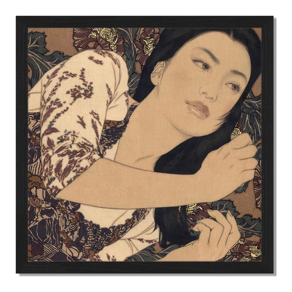 Obraz v ráme Liv Corday Asian Astko, 40 x 40 cm