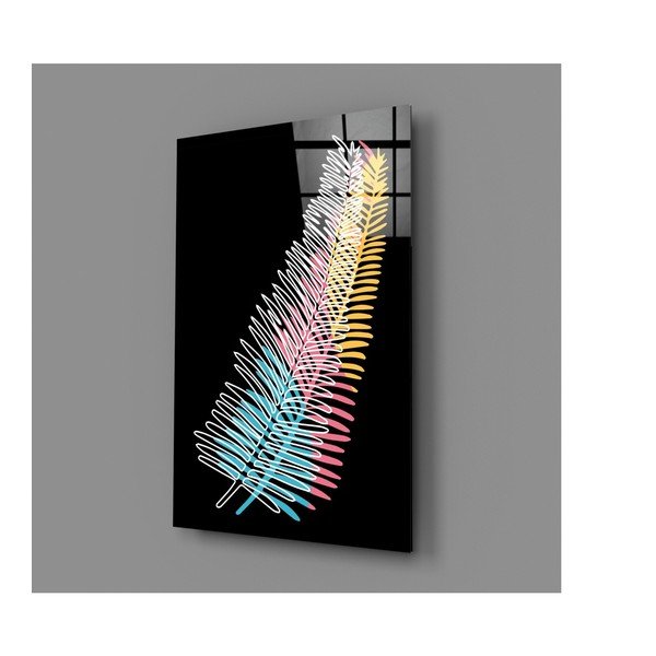 Sklenený obraz Insigne Colored Fern, 46 x 72 cm-image-2