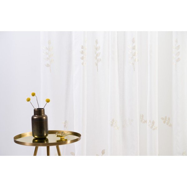 Krémová záclona 140x245 cm Melissa – Mendola Fabrics-image-1