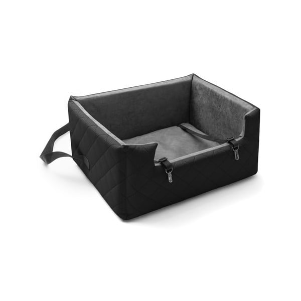 Čierna prepravná taška pre psa do auta Marendog Travel, 50 × 57 × 25 cm