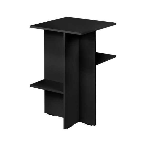 Čierny nočný stolík s poličkami Atik – noo.ma-image-2
