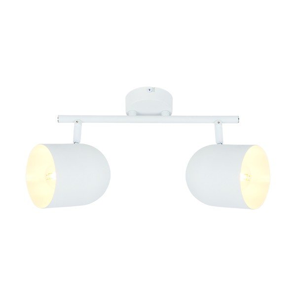 Biele stropné svietidlo s kovovým tienidlom 38x10 cm Azuro – Candellux Lighting