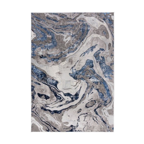 Modro-sivý koberec Flair Rugs Marbled, 120 x 170 cm