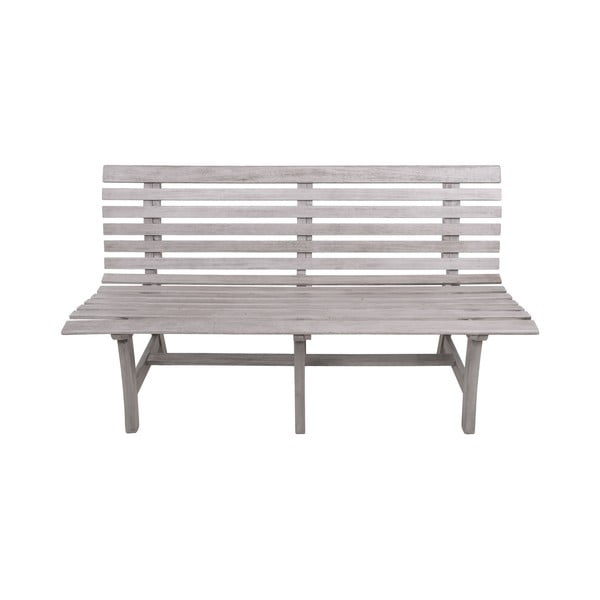 Sivá drevená záhradná lavica Mandalay – Garden Pleasure-image-2