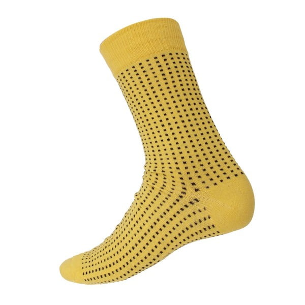 Ponožky Mini Dots Yellow, veľkosť 40-44