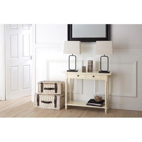 Slonovinový konzolový stolík z borovicového dreva 35x96 cm Heritage – Premier Housewares-image-2