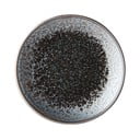 Čierno-sivý keramický tanier Mij Pearl, ø 25 cm