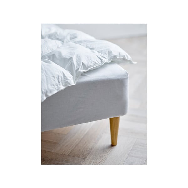 Biela napínacia plachta z Bio bavlny 90x200 cm Calm – Södahl-image-2
