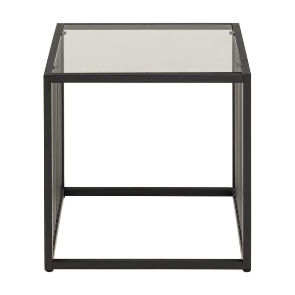 Odkladací stolík so sklenenou doskou 40x40 cm Strington – Actona-image-3