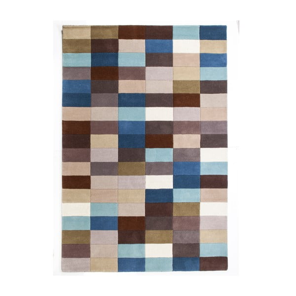 Vlnený koberec Linie Design Romina Blue, 140x200 cm