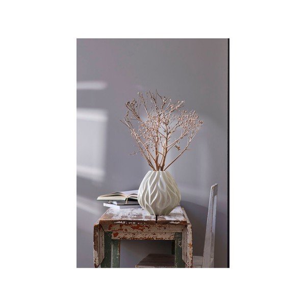 Biela porcelánová váza Morsø Flame, výška 23 cm-image-1