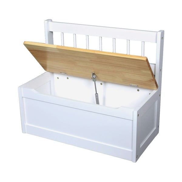 Biela detská lavica – Deco Pleasure-image-1