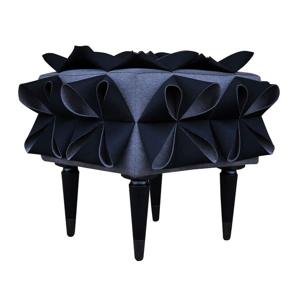 Taburetka Origami, čierna-image-1