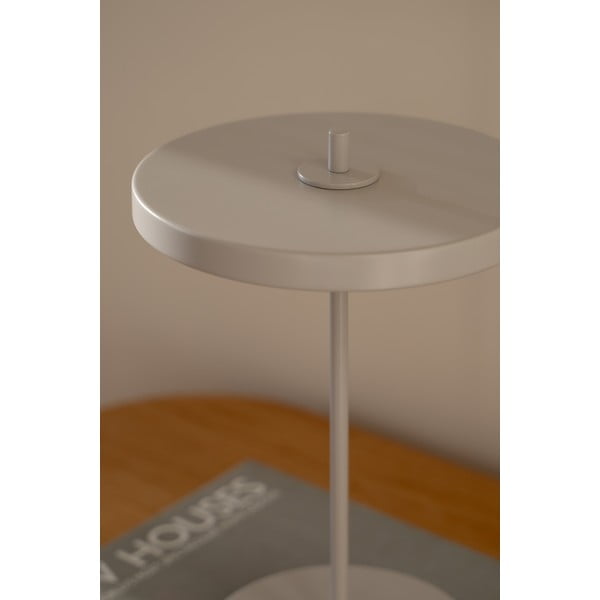 Svetlosivá kovová LED stolová lampa s kovovým tienidlom (výška 31 cm) Asteria Move – UMAGE-image-3