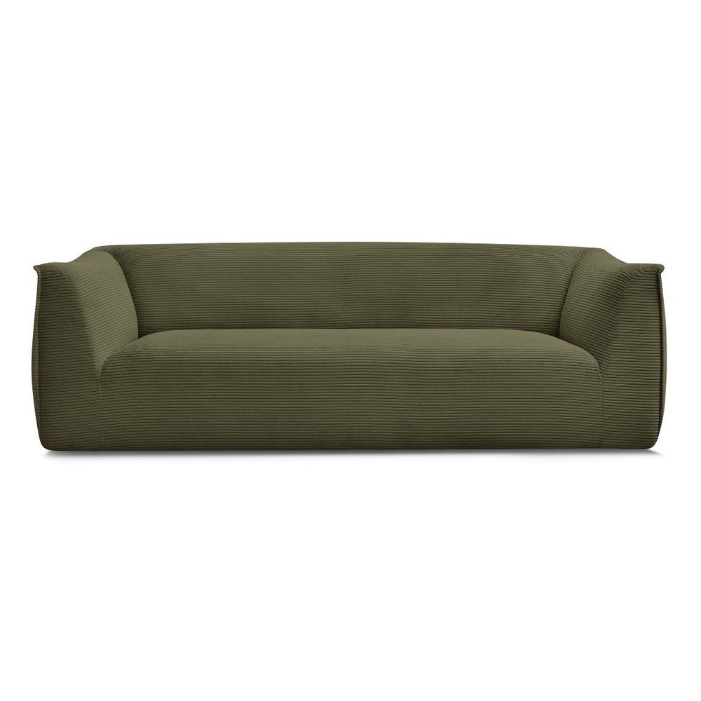 E-shop Zelená menčestrová pohovka 242 cm Giorgia – Bobochic Paris