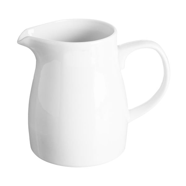 Biela nádoba na mlieko z porcelánu Price & Kensington, 620 ml