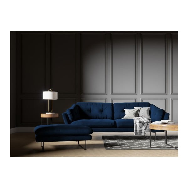 Modrá pohovka so zamatovým poťahom Windsor & Co Sofas Gravity-image-4