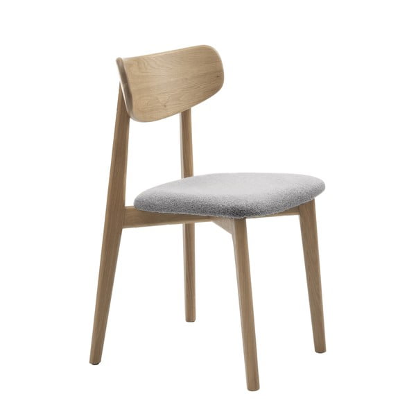 Svetlosivá/v prírodnej farbe jedálenská stolička Elim – Unique Furniture