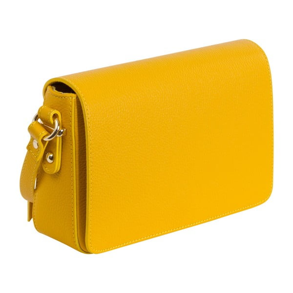 Žltá kabelka z pravej kože Andrea Cardone Nicol
