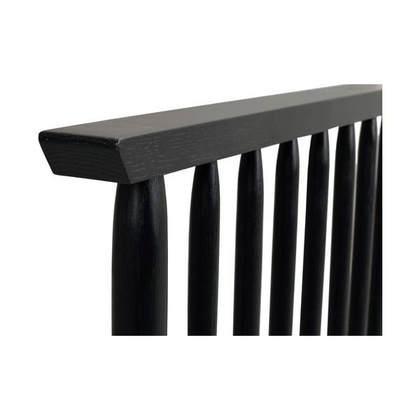 Čierne čelo postele z dubového dreva 194x84 cm Riggins - Rowico-image-4