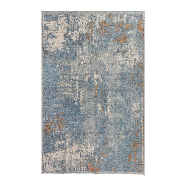 Obojstranný hnedo-modrý koberec Vitaus Manna, 125 x 180 cm
